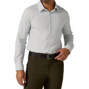 NEW 7DIAMONDS monty long sleeve shirt top in light blue